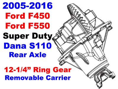 2005-2016 Ford F450, F550 S-110 Rear Axle