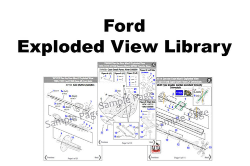 Exploded Views for Ford 4x4s