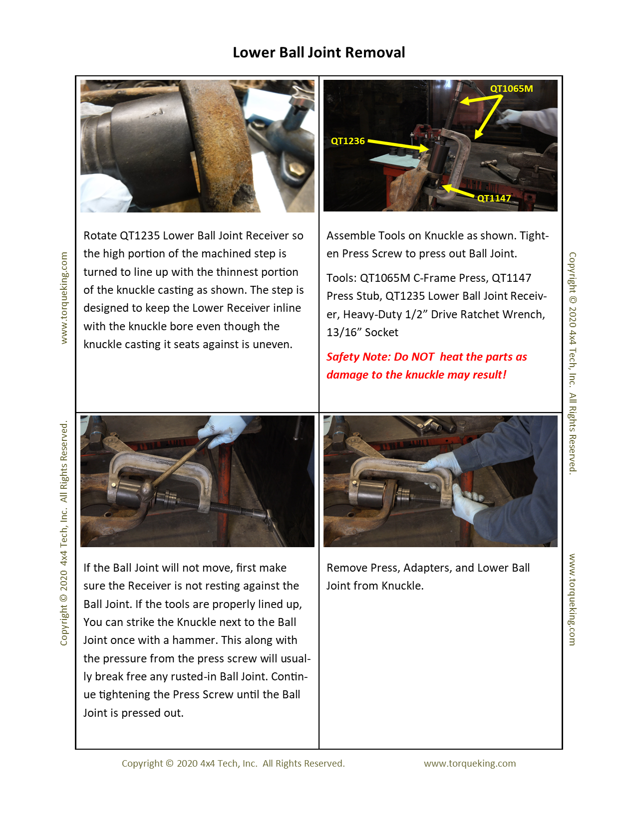 Ball Joint Instructions