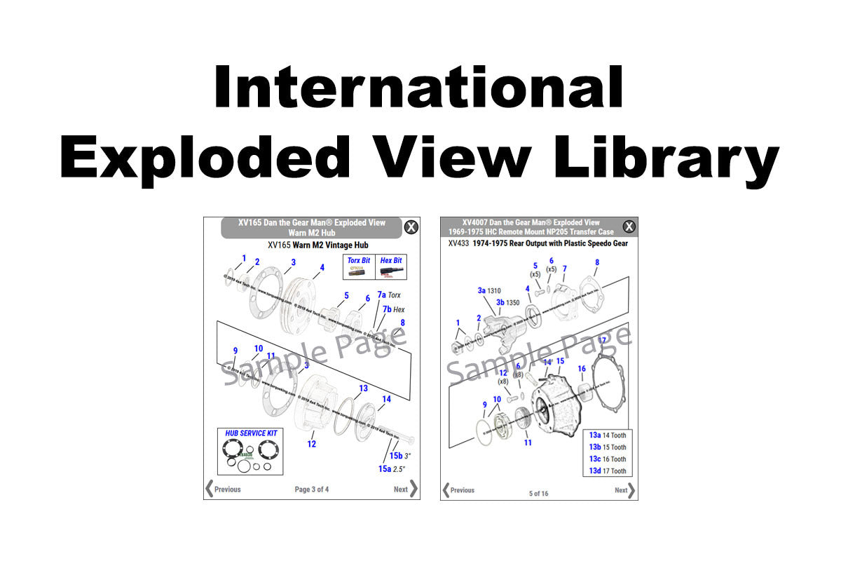 Exploded Views for International 4x4s