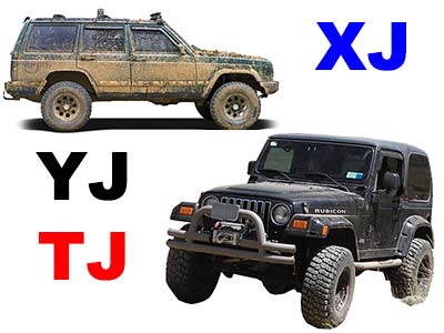 Jeep Wrangler YJ/TJ Parts & Jeep Cherokee XJ Parts