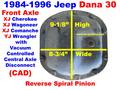1984-1996 Jeep XJ, YJ Dana 30 Front Axle with CAD