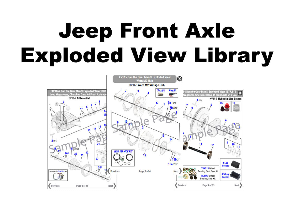 Ereader. Amazon Exploded View Jeep Front Axle Exploded Views