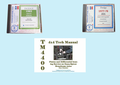 Manuals & Tech Info 1975-1993 Dodge Dana 60
