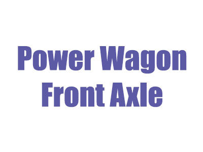 1945-1978 Dodge Power Wagon Front Axle