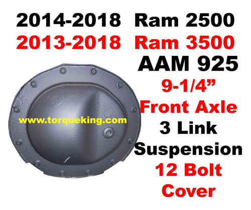 2013-2018 Ram AAM 925 Front Axle Identification