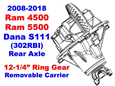 2008-2018 Ram 4500, 5500 S-111 Rear Axle