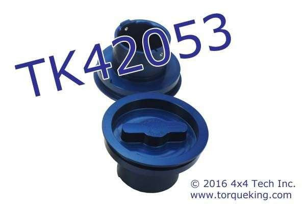 TK42053 Blue Anodized Aluminum Replacement Hub Dial for Spicer Hubs Torque King 4x4