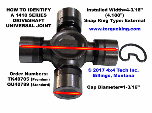 Ram 2013-up Front CV Driveshaft ID IDN-117 Torque King 4x4
