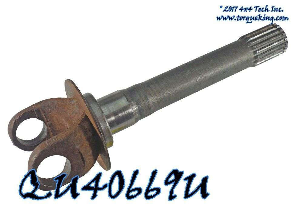 QU40669USED Outer Axle Shaft for 1971-1972 GM 4x4 - 1-1/16" UJnt Cap Torque King 4x4