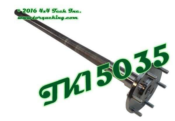 TK15035 Dana 44 6 Bolt Flanged Left Rear Axle Shaft with 7/16" Studs Torque King 4x4