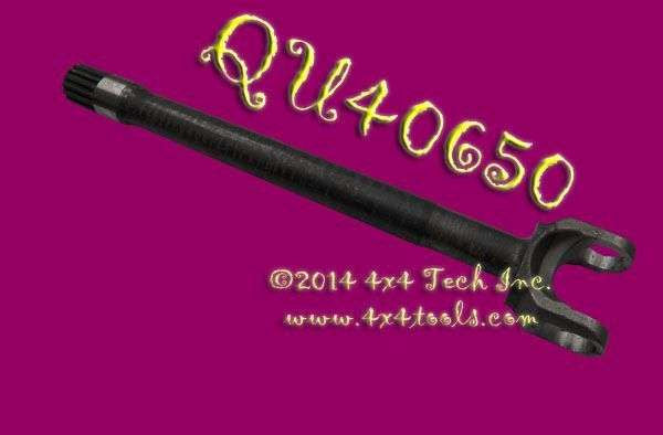 QU40650 New Left Inner Axle Shaft for 1988-1993 Dodge Dana 44 CAD Torque King 4x4