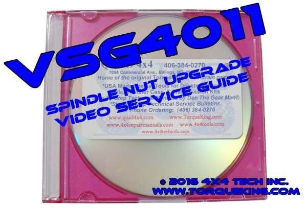 VSG4011 1994-2002 Ram 2500, 3500 Rear Spindle Nut Upgrade & Bearing Service Video Torque King 4x4