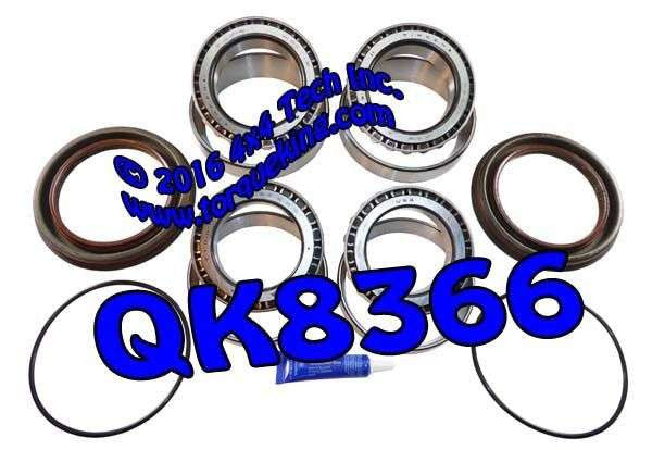 QK8366 Rear Wheel Bearing Kit for 99-up F450, F550 Dana 80 or S110, 08-18 Ram S111 Torque King 4x4
