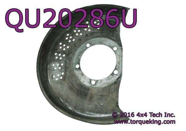 QU20286U Used Left Front Disc Brake Shield 1995-1997 Ford F250 4x4 Torque King 4x4