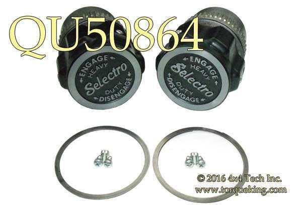 QU50864 Lockout Hub Set for 1960-1968 Chevy & GMC 1/2T 4x4 Trucks Torque King 4x4