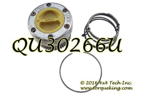 QU30266U Used Splined Spicer Hub Lock with Gold or Yellow Dial Torque King 4x4
