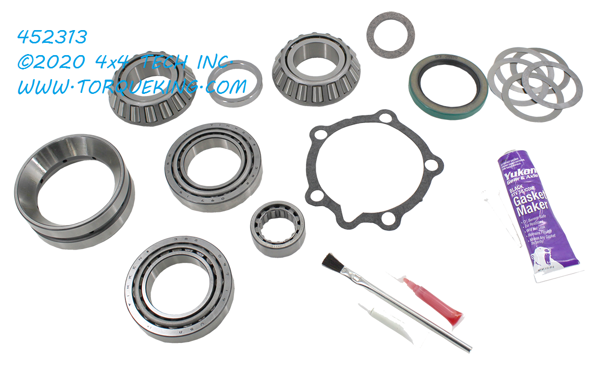 YK GMHO72-B Master Overhaul Kit for GM H052 & H072 Diffs with Load Bolt Torque King 4x4