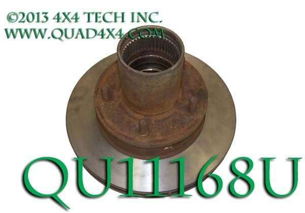QU11168U D44 HUB &amp; ROTOR, 85-93 Torque King 4x4