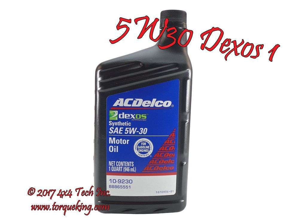 AC Delco 10-9246 Dexos1 5w30 Engine Oil GM 88865991 1 Quart Bottle Torque King 4x4