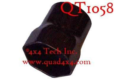 QT1058 USA Made Rounded Hex Front Spindle Nut Socket for F250, F350 Torque King 4x4