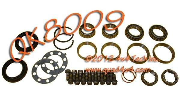 TK8009 DRW Master Rear Wheel Bearing Parts Kit for 2001-2010 GM 11.5" Rear Torque King 4x4