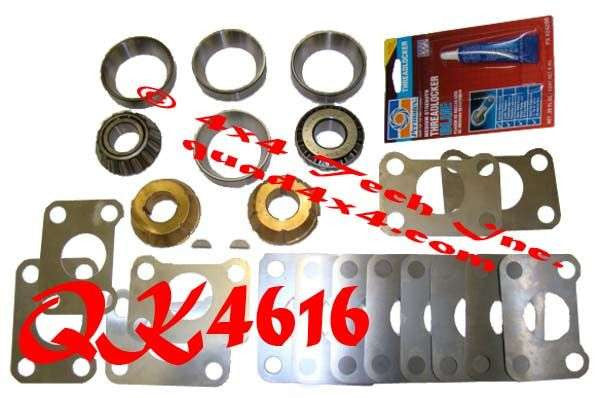 QK4616 Dana 44, 60, 70 Large Closed Knuckle Bearing and Bushing Kit Torque King 4x4
