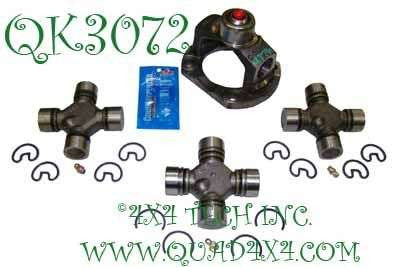 QK3072 1330x3R Custom Front Driveshaft Rebuild Kit for 2003-2005 Ram Torque King 4x4