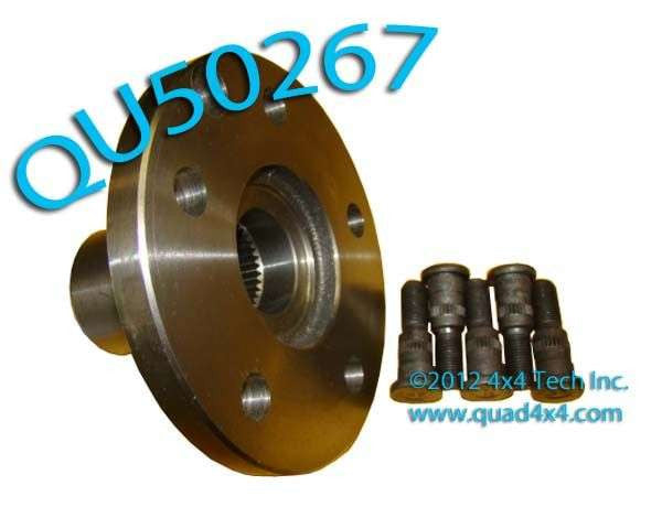 QU50267 NLA Front 5 Bolt Hub with Studs for 1974-1979 Dodge 1/2 Ton Torque King 4x4
