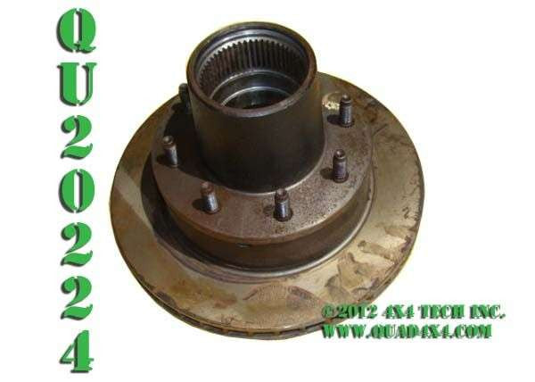 QU20224 1978-1983 8 Bolt 4x4 Front Hub & Rotor Assembly Torque King 4x4