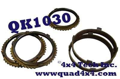 QK1030 5 Piece NV4500 Premium Synchronizer Ring Kit for 1992-1998 GM Torque King 4x4
