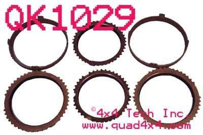 QK1029 NV4500 6 Piece Synchronizer Friction Ring Set Torque King 4x4