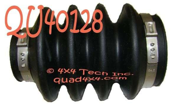 QU40128 4 Pleat Rear Driveshaft Boot Kit with Clamps Torque King 4x4