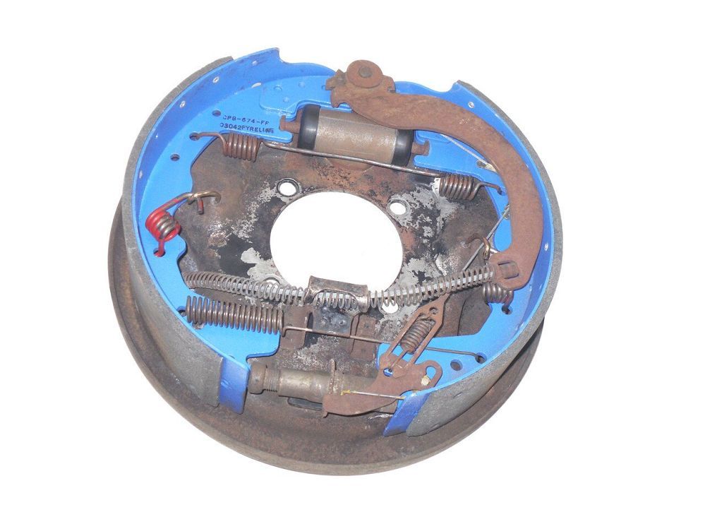 QU11214U Used Left Rear 12" Brake Bare Backing Plate for Dodge