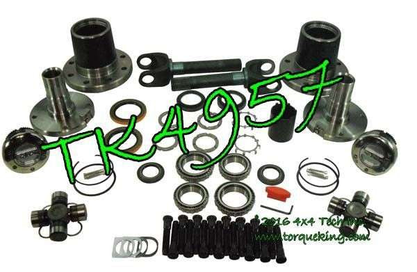 TK4957 03-08 Master Front Free-Spin Kit with Mile MarkerÂ® Lock Out Hubs & Install Tools Torque King 4x4