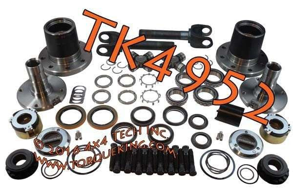 TK4952 10-11 Master Front Free-Spin Kit with DynaLoc Lockout Hubs & Install Tools Torque King 4x4