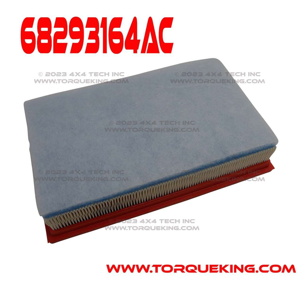 68293164AC Mopar 3.0L Diesel Engine Air Filter for 2020-23 Jeep JL Wrangler & JT Gladiator Torque King 4x4