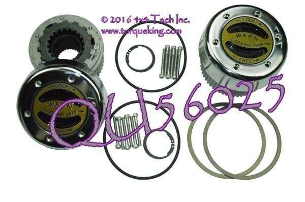 QU56025 WARN 38826 Premium Lock-Out Hub Set Dana 50, Dana 60 Axles Torque King 4x4