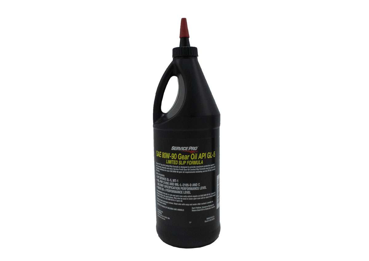 80w90 GL5 Gear Oil by Service Pro for Conventional & Limited Slip Diffs Torque King 4x4