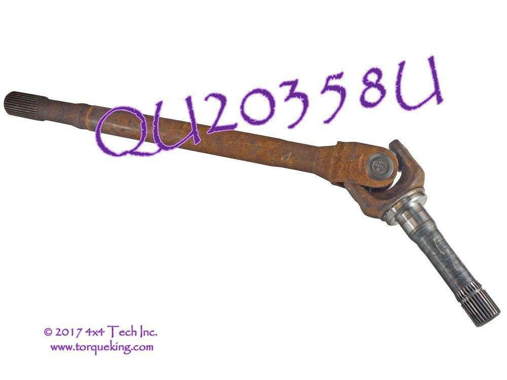 QU20358U Used Right Axle Shaft Assembly for 1995-1997 Dana 35IFS Torque King 4x4