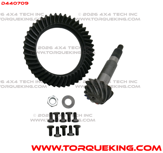 D440709 4.09 Dana 44 Gear Set