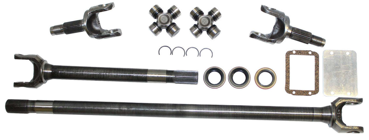 YA W24160 Yukon Front Axle Kit for Jeep XJ, YJ, & TJ with 30 Spline Inners Torque King 4x4
