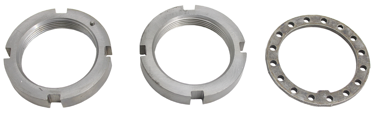 QK4727 Dana 30 & Dana 44 Front Spindle Nut Kit with Round 4-Slot & 1-5/8" Thread Nuts Torque King 4x4