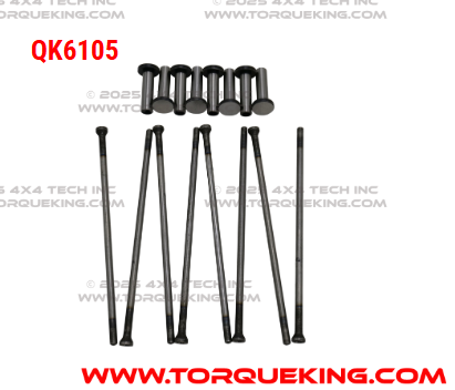 QK6105 Roxor Push Rod and Tappet Kit