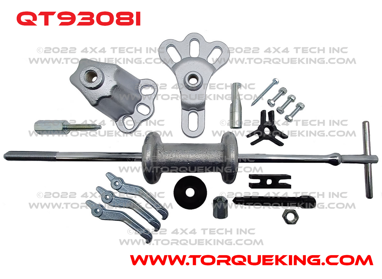 QT9308i Multi-Piece Slide Hammer Puller Set With Storage Case Torque King 4x4