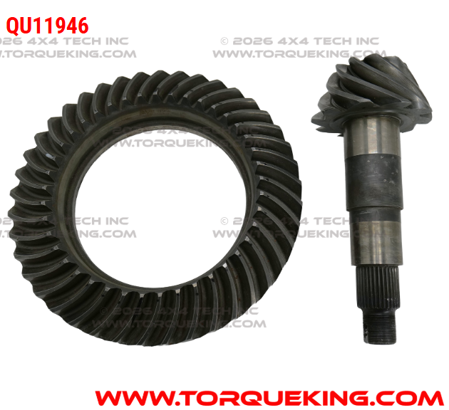 QU11946 Ring & Pinion Gear Set 4.10 Ratio for 2019-up Ram 3500, 4500, 5500 AAM 12" Rear Torque King 4x4