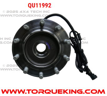 QU11992 Front Hub Assembly with ABS Sensor 2019-up RAM 4500, RAM 5500 4x4 Torque King 4x4