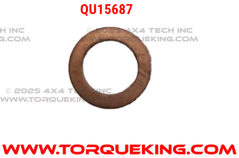 QU15687 Roxor Vacuum Pump Oil Line Copper Washer