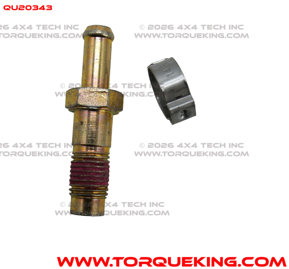 QU20343 Ford Truck Rear Axle Vent Fitting, Smooth