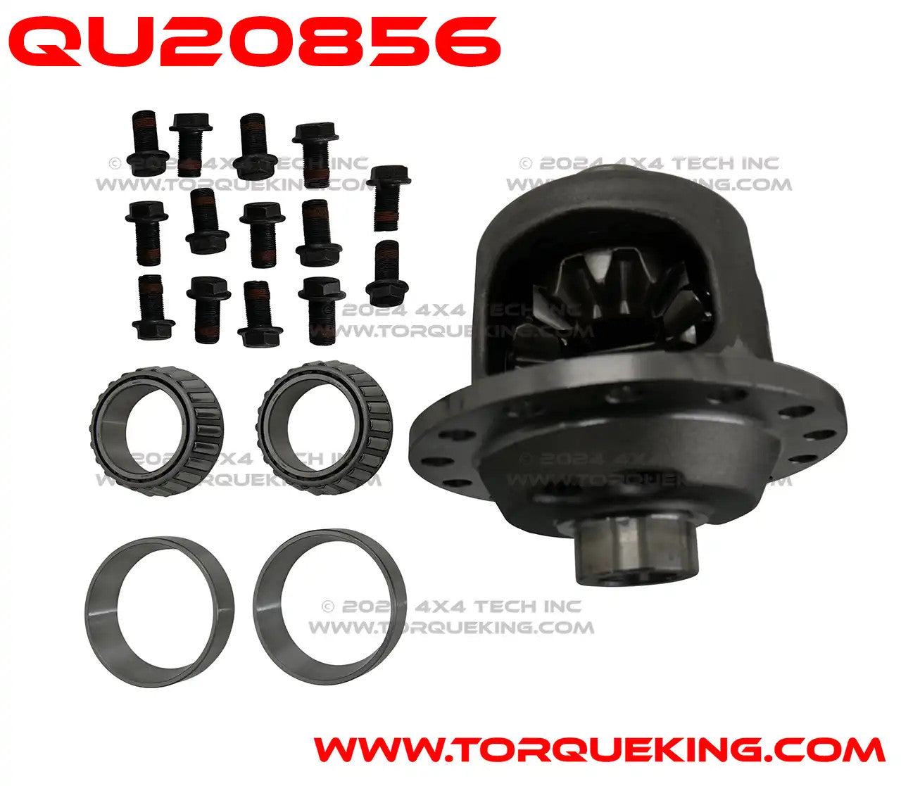 QU20856 4.10 & Up Loaded Trac Lok Rear Diff for M300 DRW, 41 Spline Torque King 4x4
